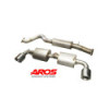 Stainless steel centre section with silencer and rear section with twin silencers Aros Toyota Yaris GR 1.6i (261 Hp) 2020-2023