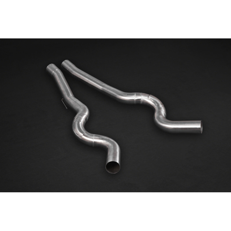 Katalysator-Ersatzrohre aus Edelstahl Capristo BMW M6 (F12/13) 2012-2018 02BM03803013