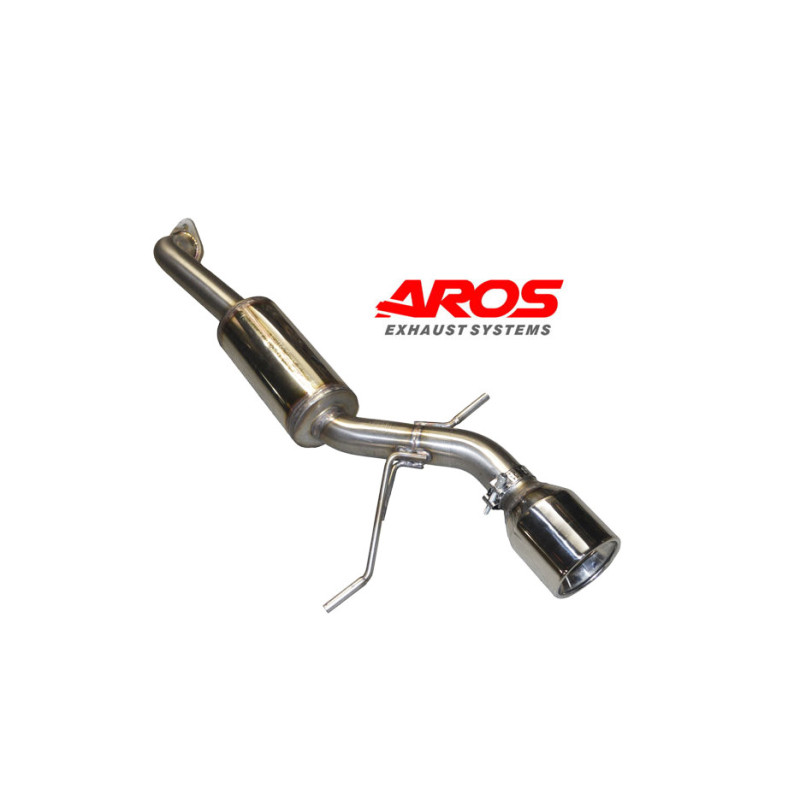 section AR à sortie unique avec sil. et embout en inox à coupe droite Aros Suzuki Swift Sport 1.4 (140 Hp) 2018 SZKSW14-FNLS101