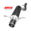 Silenciador trasero de acero inoxidable con salida única Aros Subaru Impreza WRX STI 2004 SBSTI0207-PMFS1O1