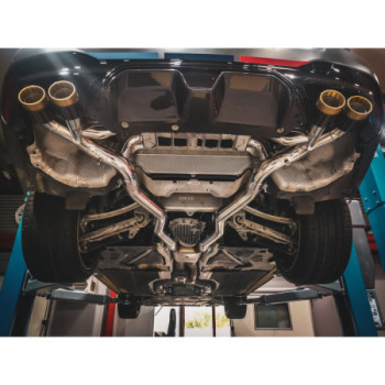 Komplett-Abgasanlage mit Klappe ECE und Endrohre Wicrom Capristo BMW M5 CS (F90) 2022 02BM03803035-B