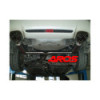 Sistema de escape completo de acero inoxidable con doble salida y cuatro colas de escape Aros Subaru Impreza WRX STI SEDAN 2013