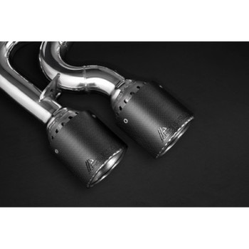 Sistema de escape completo con válvula y colas de escape de carbono Capristo Alfa Romeo Stelvio Quadrifoglio 2017-2026