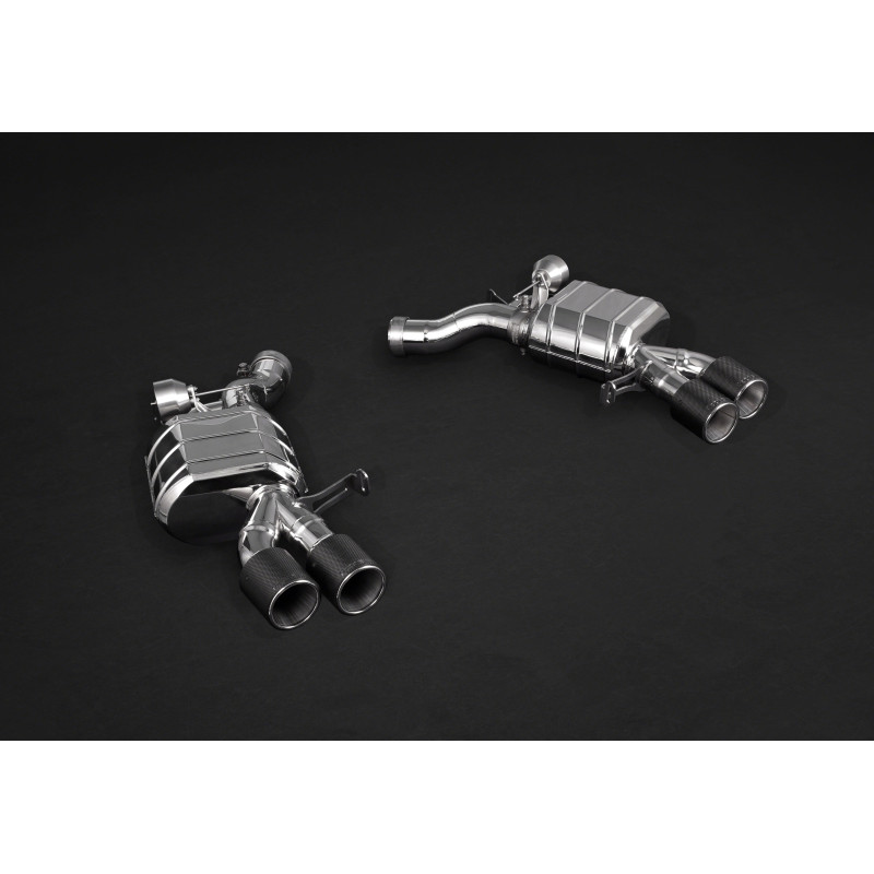 Sistema di scarico completo con valvola e terminali in carbonio Capristo BMW M5 (F10) 2011-2016 02BM03803019