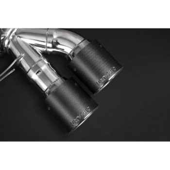 Sistema de escape completo con válvula y colas de escape de carbono Capristo BMW M5 (F10) 2011-2016 02BM03803019