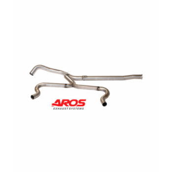 Stainless steel centre section and rear section straight-through Aros Renault Clio 4 RS 1.6 T 200 EDC (200 Hp) 2014 RCLRS4-FS0O2