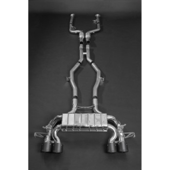 Système d'échappement complet en acier inoxydable avec valve OPF et catalyseurs 200 cellules Capristo BMW M4 (G8X) 2021-2026