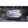 Silencieux arrière avec valve et embouts ovales Capristo BMW M3/M4 (F80/82/83) 2015-2018 02BM07403010-B