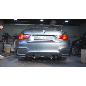 Endschalldämpfer mit Klappe und Endrohren oval Capristo BMW M3/M4 (F80/82/83) 2015-2018 02BM07403010-B