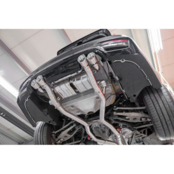 Système d'échappement complet avec valve et embouts en acier inoxydable Capristo BMW M3/M4 (F80/82/83) 2015-2018 02BM07403005