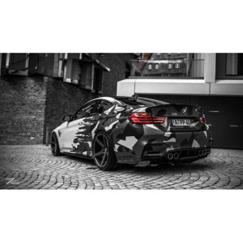Stainless steel complete exhaust system with valve and exhaust tips Capristo BMW M3/M4 (F80/82/83) 2015-2018 02BM07403005