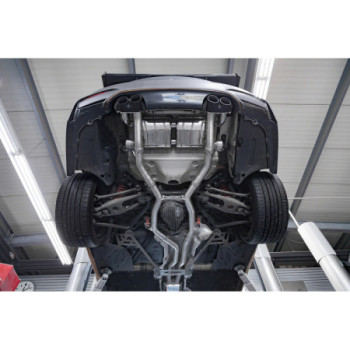 Sistema de escape completo con válvula y colas de escape de cerámica Capristo BMW M3/M4 (F80/82/83) 2015-2018 02BM07403001