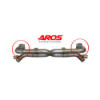 Stainless steel pair of downpipes without catalytic converters Aros Porsche 911 997.2 Turbo S 3.8 (530 Hp) 2011 POR911TS-2DP0K
