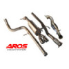 Stainless steel complete exhaust system with catalytic converter Aros Peugeot 208 GTi 1.6 THP (200/208 Hp) 2014 PGT208-ALK2S1O2