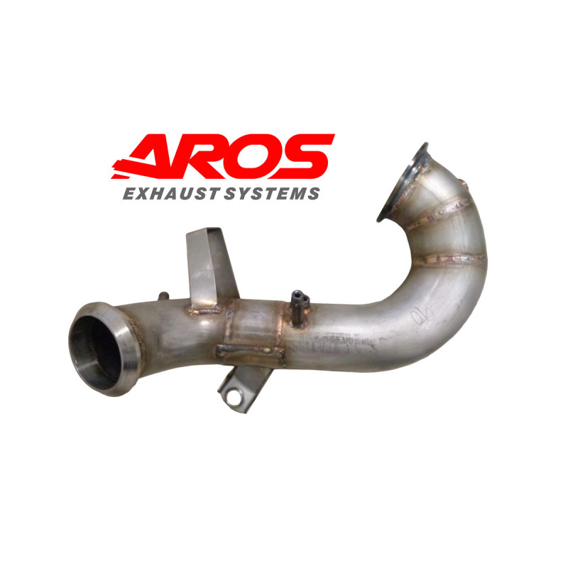 Downpipe de acero inoxidable sin catalizador Aros Mercedes-Benz Classe A 45 AMG 2.0 (387 Hp) 2019-2021 MRCW177A45SAMG-DP0K