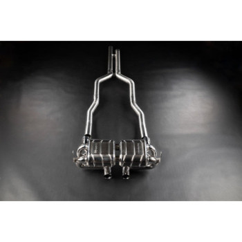 Sistema de escape completo de acero inoxidable con válvula Capristo Aston Martin Vantage V12 (AE31) 2022-2027 02AM05003017