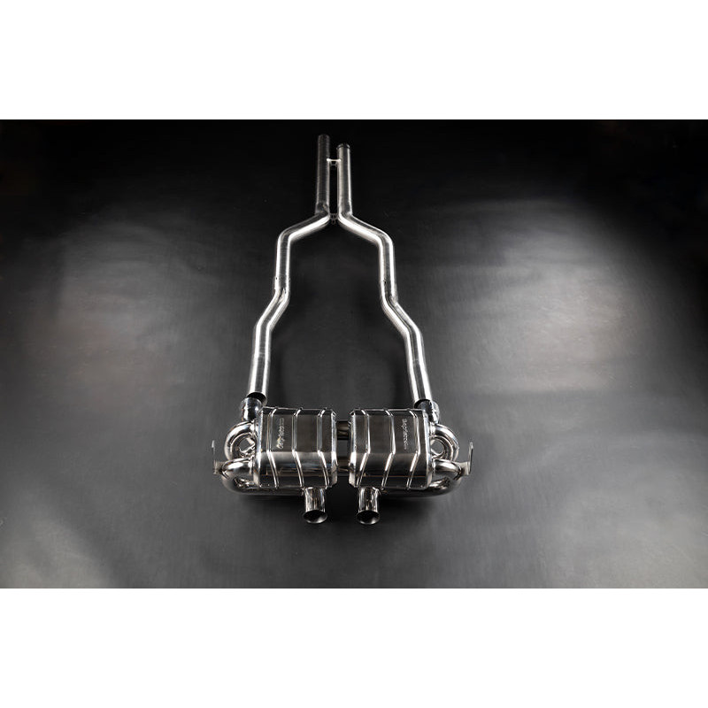 Sistema de escape completo de acero inoxidable con válvula Capristo Aston Martin Vantage V12 (AE31) 2022-2027 02AM05003017