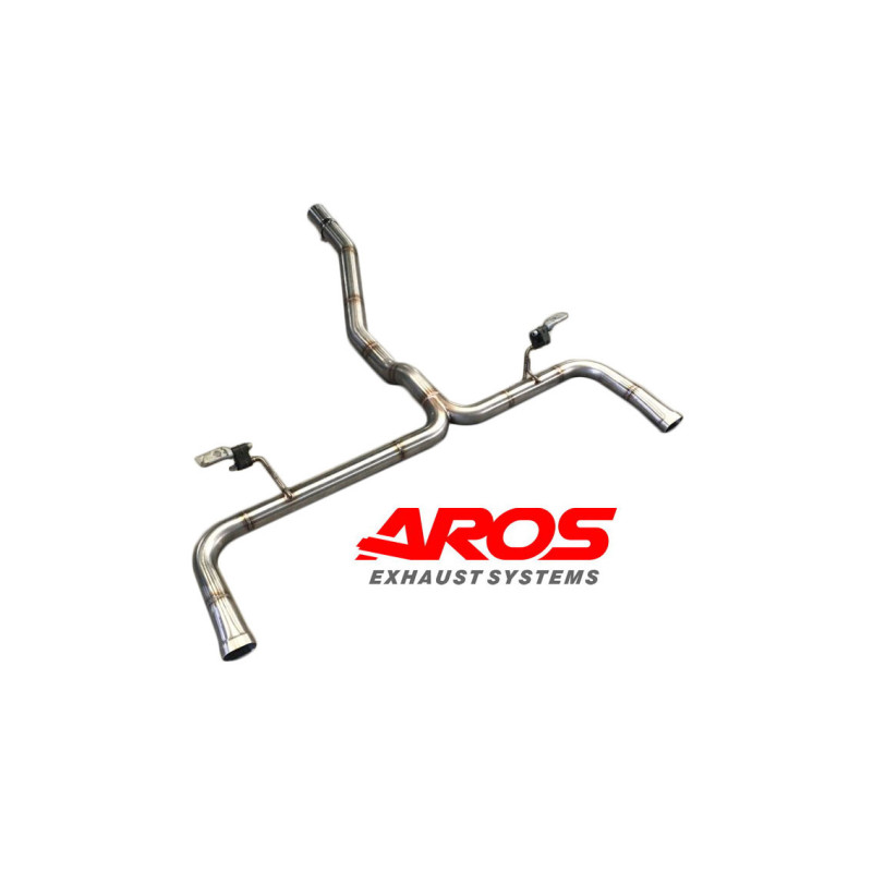 Stainless steel rear section without silencer Aros Mercedes-Benz Classe CLA 180 1.6 (122 Hp) 2013-2016 MRC180CLA-FNL