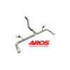 Stainless steel rear section without silencer Aros Mercedes-Benz Classe CLA 180 1.6 (122 Hp) 2013-2016 MRC180CLA-FNL