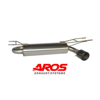 Carbon fibre rear section with silencer and single exhaust tip Aros Mazda MX-5 4^serie 2.0 (160/184 Hp) 2015-2024