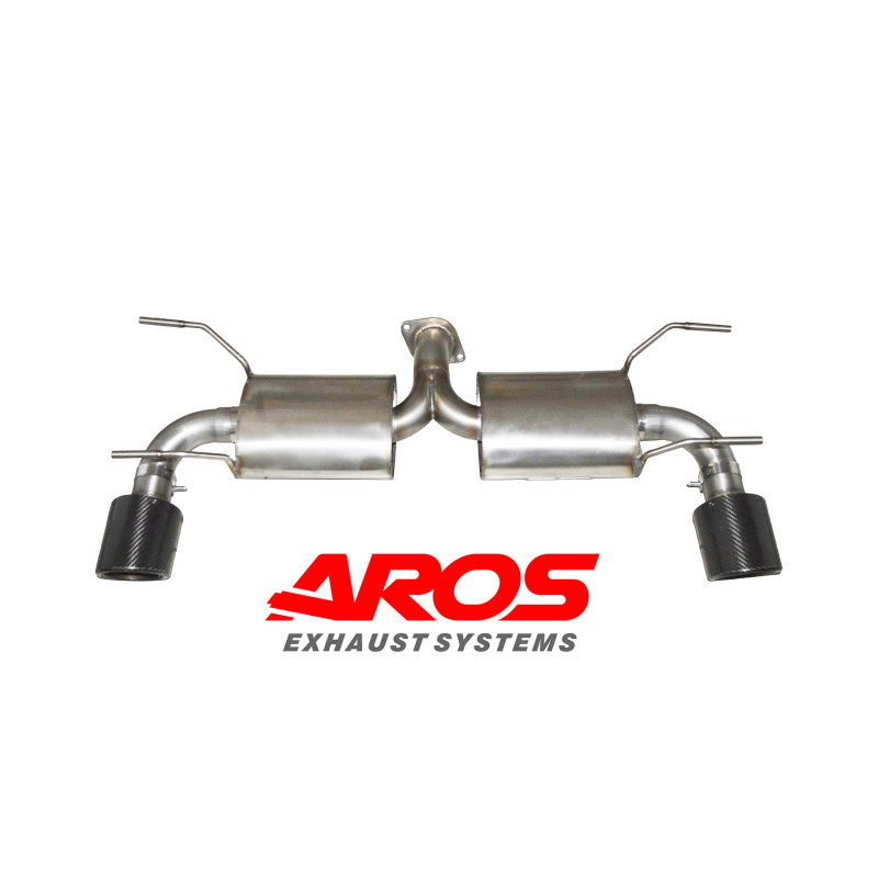 Section arrière avec silencieux et embouts en carbone Aros Mazda MX-5 3^serie 2.0 (160 Hp) 2005-2014 MZMX5MK31820-FNLC