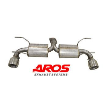 Hinterer Abschnitt mit Schalldämpfern und Endrohre Edelstahl Aros Mazda MX-5 3^serie 1.8 (126 Hp) 2005-2014 MZMX5MK31820-FNLI