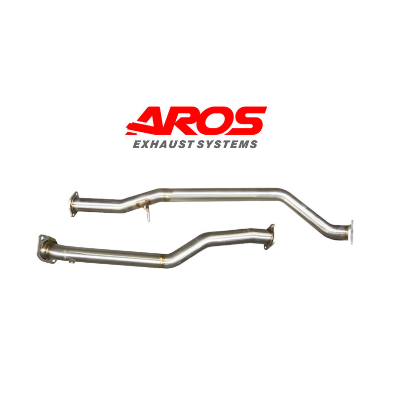 Section centrale en acier inoxydable sans catalyseur et sans silencieux Aros Mazda MX-5 3^serie 1.8 (126 Hp) 2005-2014