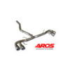Stainless rear section without silencer with 4 outlets Ø100 Aros Maserati Grecale Modena 2.0 (330 Hp) 2022-2024 MSRGRCGT-FNL0S