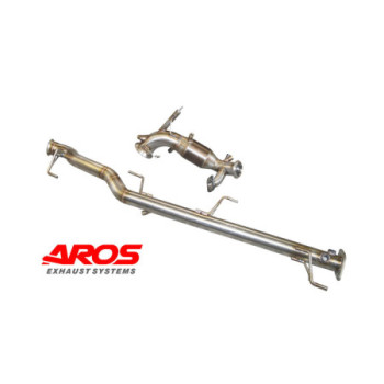 Downpipe zum Entfall von FAP aus Edelstahl mit Katalysator Aros Jeep Wrangler Unlimited 2.2 Mjt II Sport (200 Hp) 2018-2021