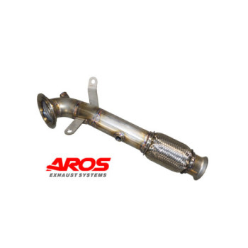 Downpipe de acero inoxidable sin catalizador Aros Ford Fiesta ST MK8 1.5 (200 Hp) 2018-2023 FRDFSTMK8-DP0K