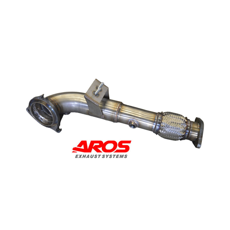 Downpipe en acier inoxydable sans catalyseur Aros Ford Fiesta ST MK6/MK7 1.6 (182/197/200 Hp) 2013-2017 FRDFSTMK67-DP0K