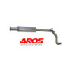 Tramo central de acero inoxidable con silenciador Aros Fiat Grande Punto 1.4 T-jet (120 Hp) 2007-2009 FTGP-CNT1S
