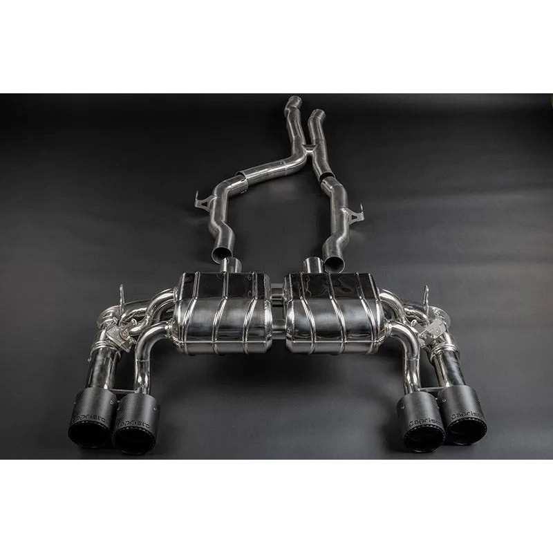 Système d'échappement complet avec valve ECE et embouts en carbone Capristo BMW M2 (F87) 2016-2018 02BM09903006-B