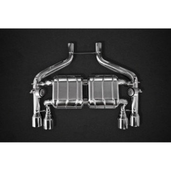 Système d'échappement complet avec valve ECE et embouts en acier inoxydable Capristo BMW M2 (F87) 2016-2018 02BM09903001