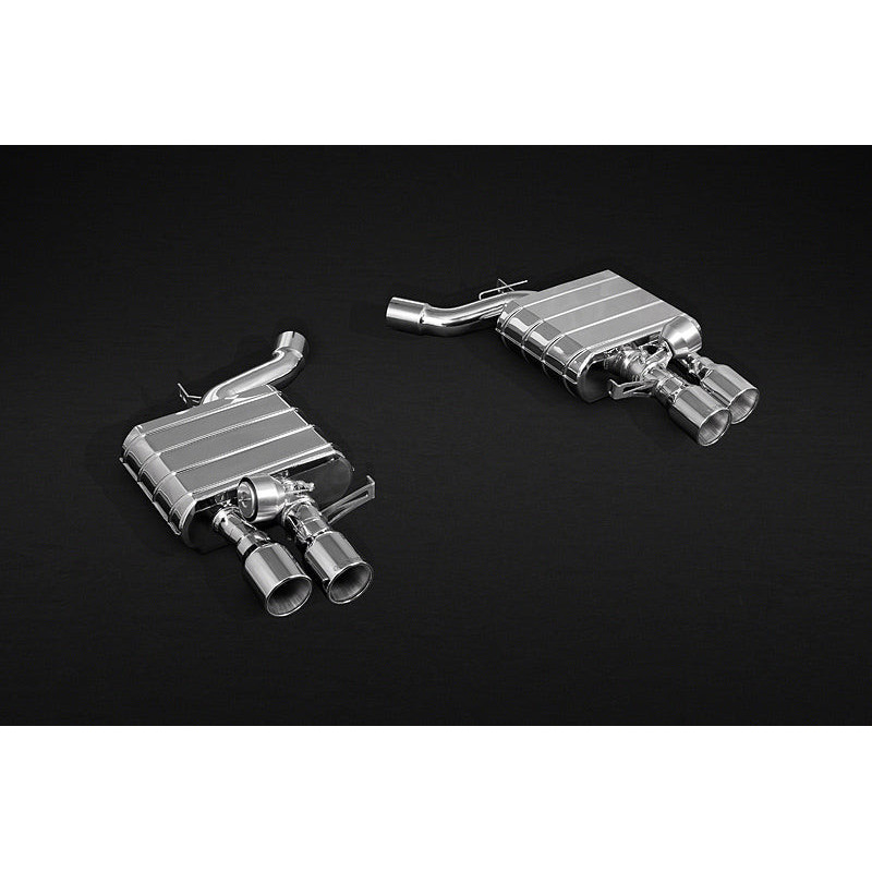 Silencers rear with valve ECE with exhaust tips stainless steel Capristo BMW 650i (F12/13/06) 2012-2018 02BM00903007