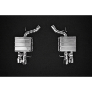 Silenziatori posteriori con valvola ECE con terminali acciaio inox Capristo BMW 650i (F12/13/06) 2012-2018 02BM00903007