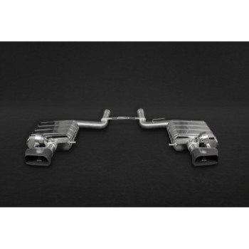 Silencers rear with valve ECE with exhaust tips ceramic Capristo BMW 550i (F10/11) 2011-2016 02BM00903002