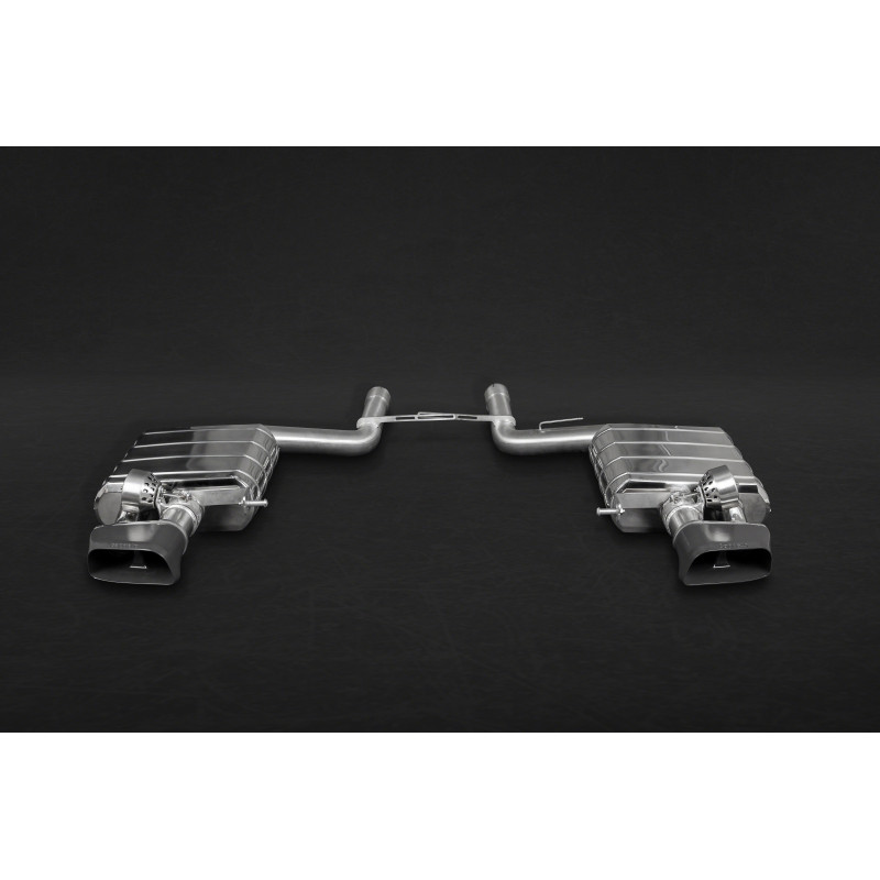 Silencieux arrière avec valve ECE avec embouts céramique Capristo BMW 550i (F10/11) 2011-2016 02BM00903002