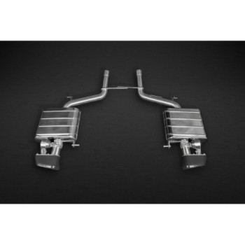Silencieux arrière avec valve ECE avec embouts céramique Capristo BMW 550i (F10/11) 2011-2016 02BM00903002