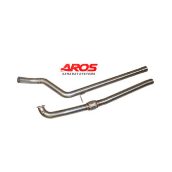 Centrale in acciaio inox senza silenziatore Aros Fiat 500 Abarth 595 1.4 Turbo (140 Hp) 2015-2016 FT500A-CNT0S60