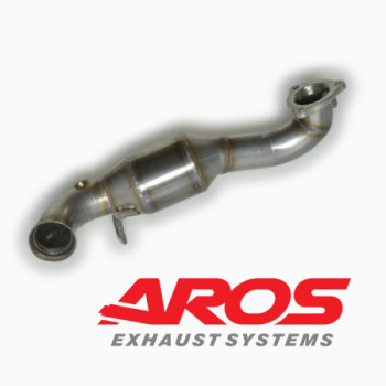 Downpipe in acciaio inox con catalizzatore Aros Citroen DS3 THP 1.6i 16v (155 Hp) 2009-2015 MINIR56-DP63K2