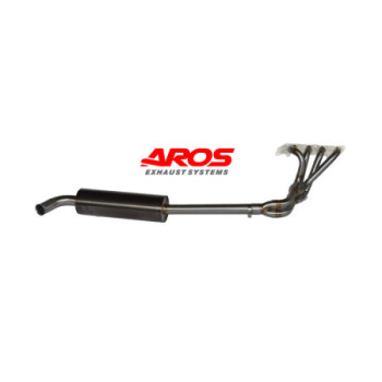Sistema di scarico completo silenziatore nero in acciaio inox Aros Caterham Superlight R300 2008-2012 CTRSLR300-ALSN