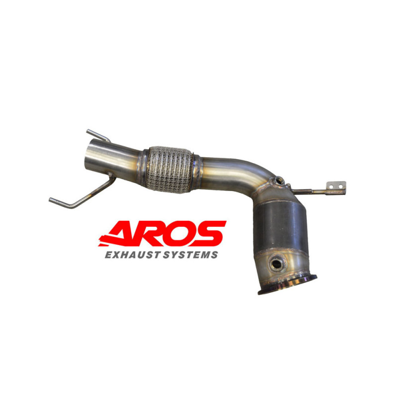 Downpipe aus Edelstahl mit Katalysator Ø76 Aros MINI Cooper S / JCW F60 2017-2024 MINIF56-DP76K2