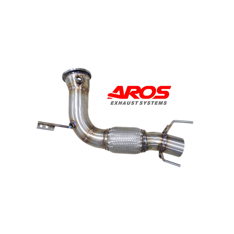 Downpipe de acero inoxidable sin catalizador (versión pre OPF) Ø76 Aros MINI Cooper S / JCW F57 2015-2024 MINIF56-DP76K0