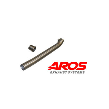 Sezione elimina silenziatore primo tratto centrale in acciaio inox Ø76 Aros MINI Cooper S / JCW F56 2013-2024 MINIF56-CNT1OPF76