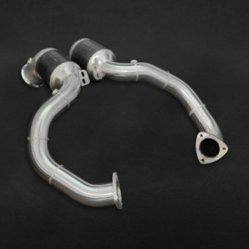 Downpipe in acciaio inox con catalizzatori sportivi e protezione termica Capristo Aston Martin Vantage V12 (AE31) 2022-2027