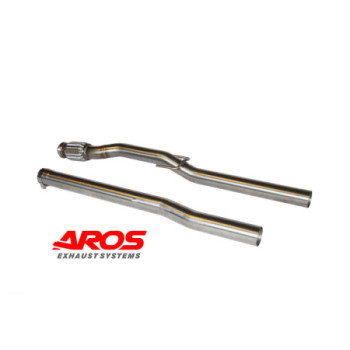 Prima e seconda sezione centrale diretta in acciaio inox Aros MINI Cooper S / JCW R58 2011-2014 MINIRAL-SC63S0