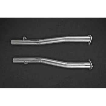 Silenciador tramo central de inox con tubos de sustitución catalizadores secundarios Capristo Bentley Continental Supersports