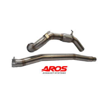 Downpipe in acciaio inox senza catalizzatore Aros Audi A3 S3 8V/8VA QUATTRO/SPORTBACK QUATTRO 2.0 TFSI (300/310 Hp) 2013-2020