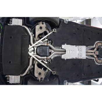 Système d'échappement complet en acier inoxydable avec valve Capristo Bentley Continental GT/C/Speed W12 (3G/MSB) 2018-2024